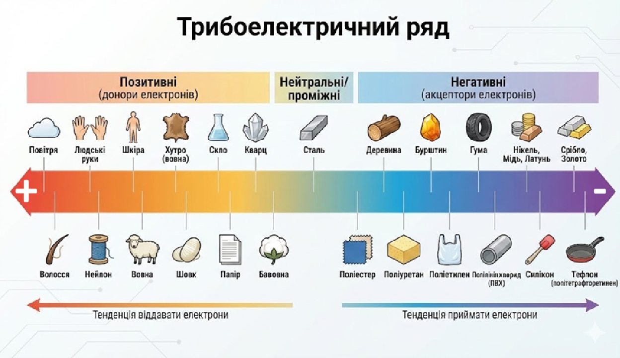 трибоелектричний ряд