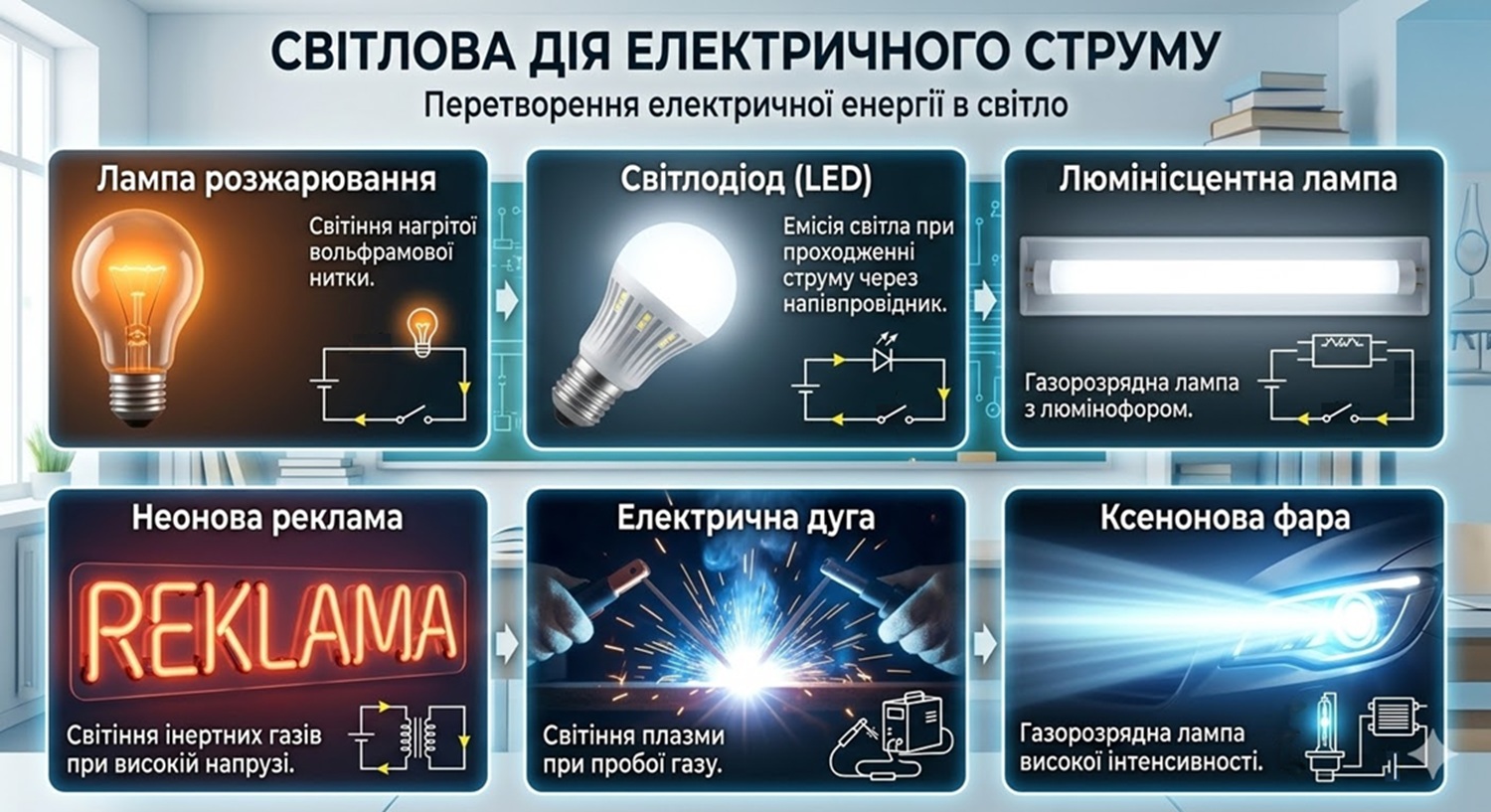 Світлова дія електричного струму