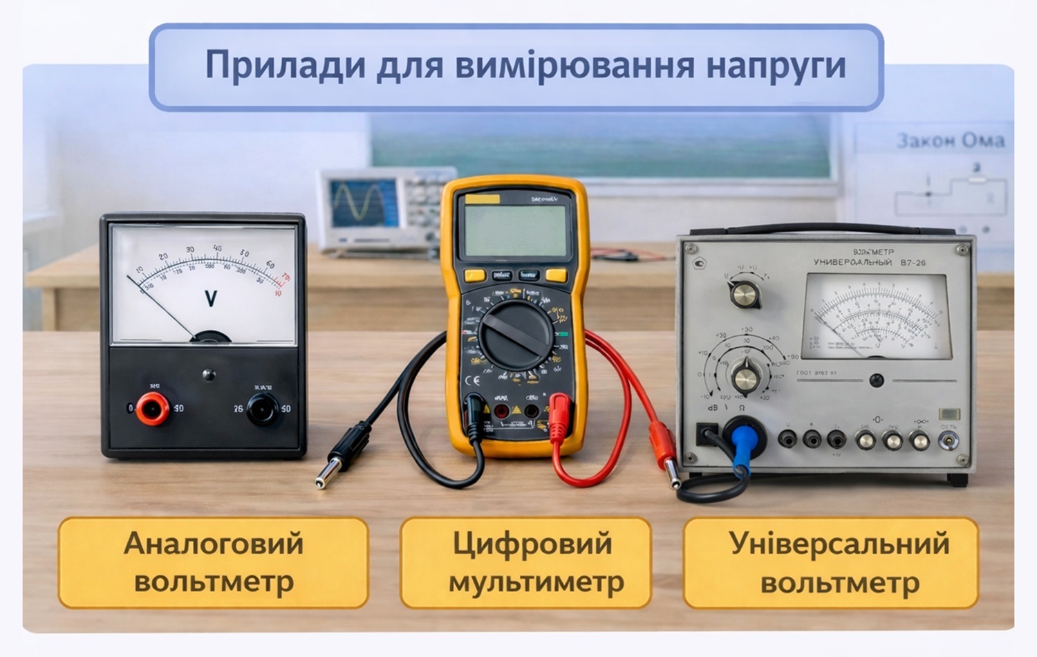 прилади для вимірювання напруги