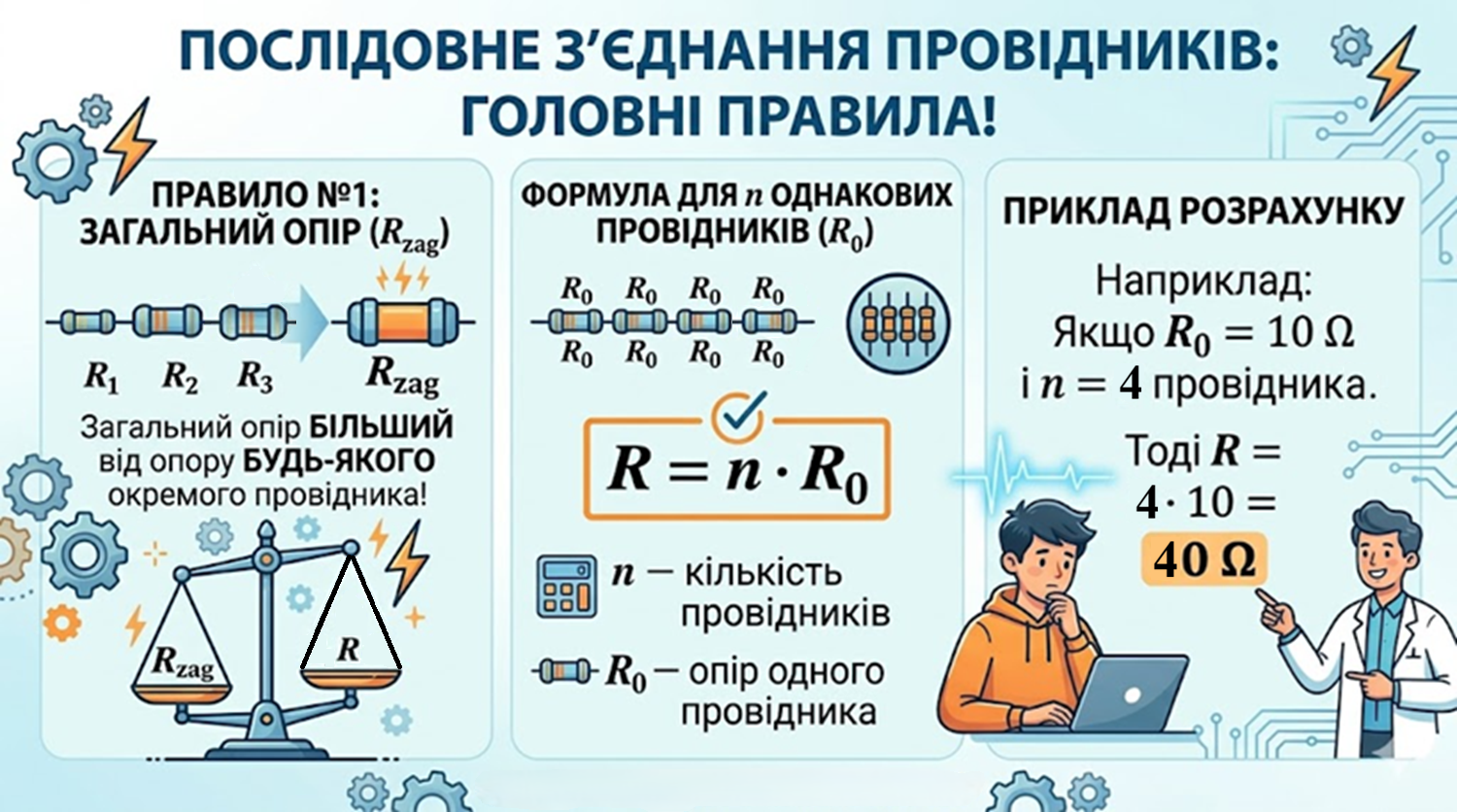 Послідовне з’єднання провідників